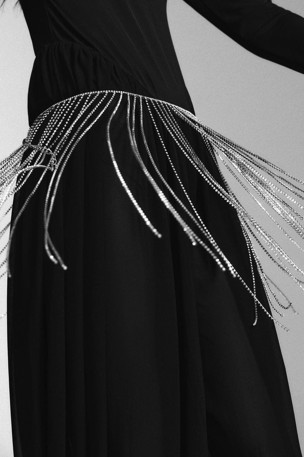 МЕТАЛЛИЧЕСКИЙ РЕМЕНЬ С БЛЁСТКАМИ