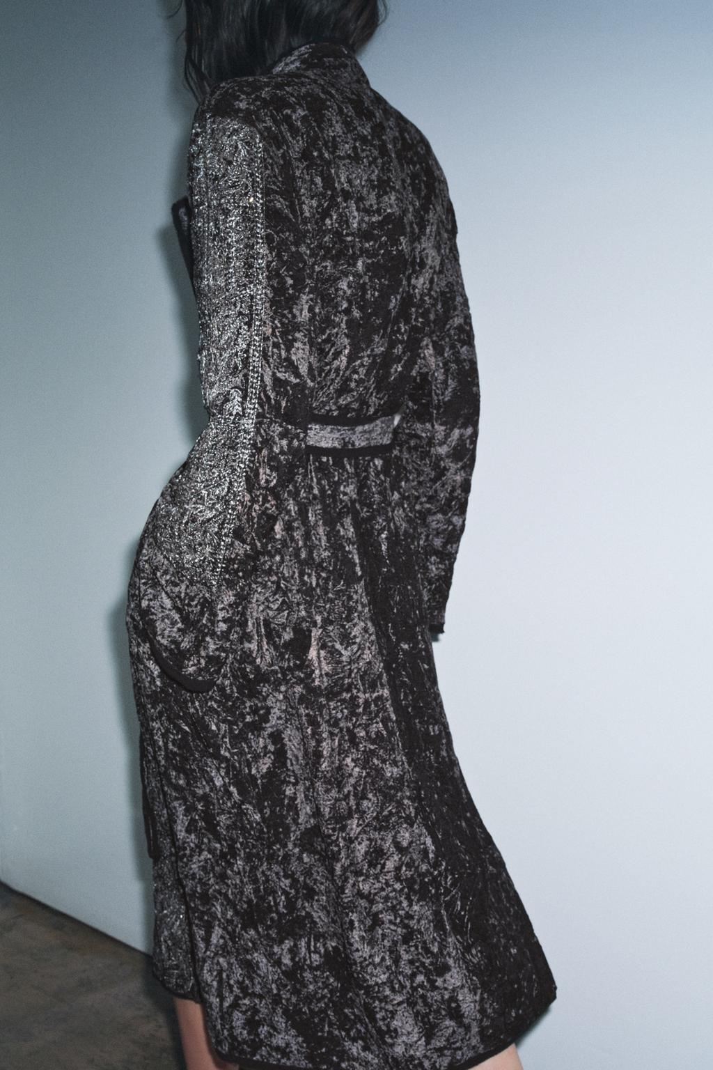 КИМОНО ИЗ БАРХАТА С ВЫШИВКОЙ — ZW COLLECTION LIMITED EDITION