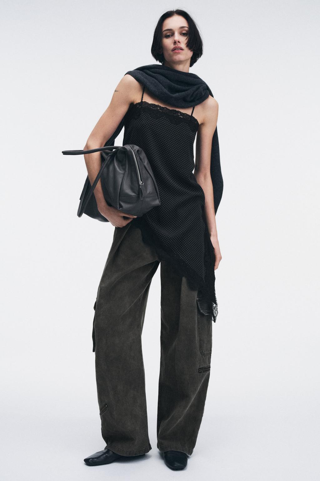 АСИММЕТРИЧНЫЙ ТОП В ГОРОШЕК ИЗ КОЛЛЕКЦИИ ZW