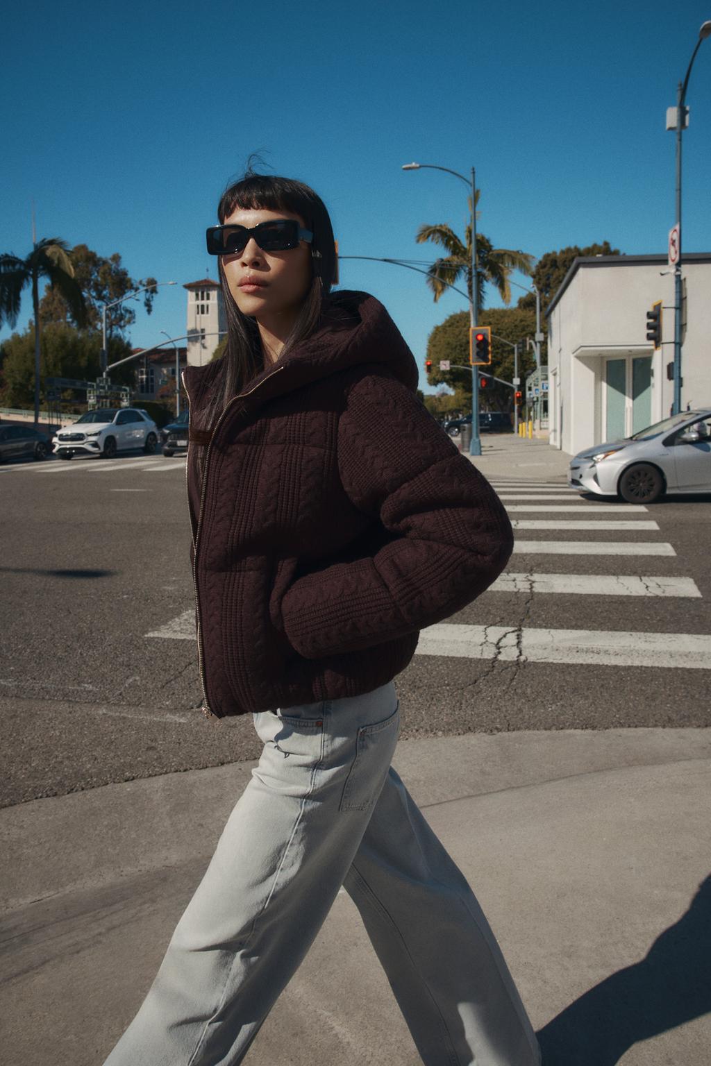 АНОРАК ВЯЗАНЫЙ С КАПЮШОНОМ