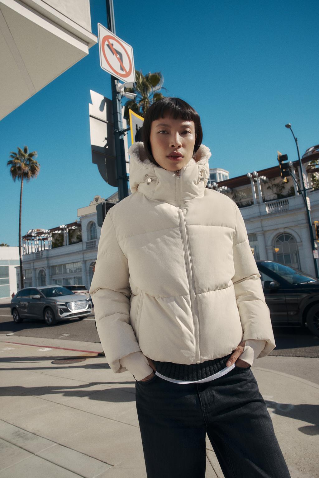 АНОРАК С КАПЮШОНОМ И ИСКУССТВЕННЫМ МЕХОМ WATER REPELLENT WINDPROOF