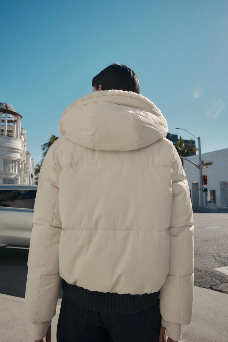 АНОРАК С КАПЮШОНОМ И ИСКУССТВЕННЫМ МЕХОМ WATER REPELLENT WINDPROOF