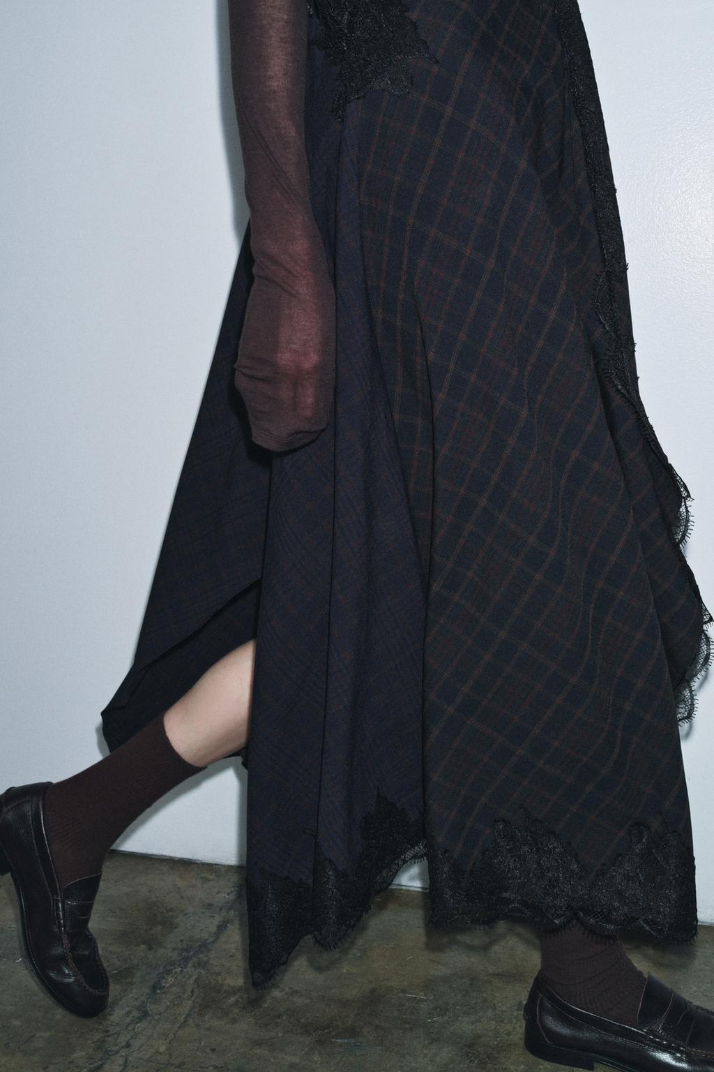 ПЛАТЬЕ С КОМБИНИРОВАННЫМ КРУЖЕВОМ — ZW COLLECTION LIMITED EDITION