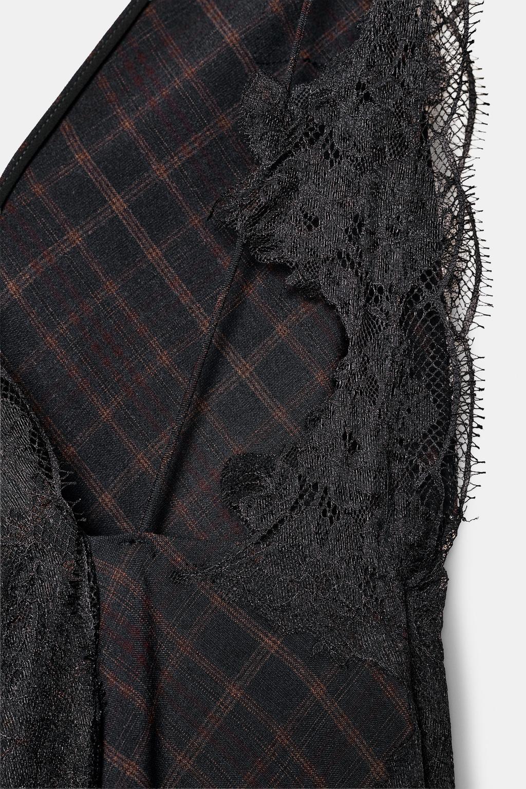 ПЛАТЬЕ С КОМБИНИРОВАННЫМ КРУЖЕВОМ — ZW COLLECTION LIMITED EDITION