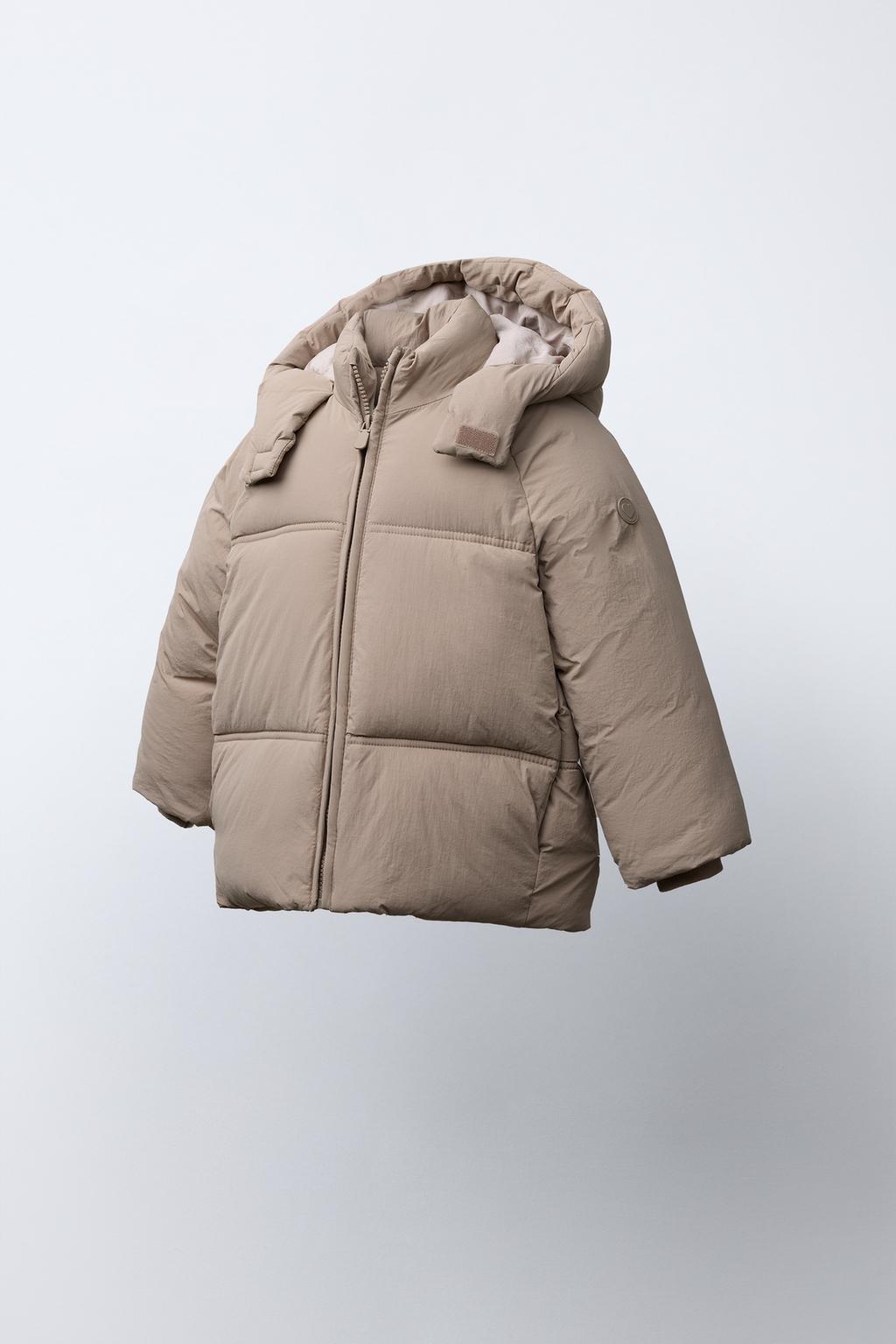 СТЕГАНЫЙ ПУХОВИК С КАПЮШОНОМ WATER REPELLENT