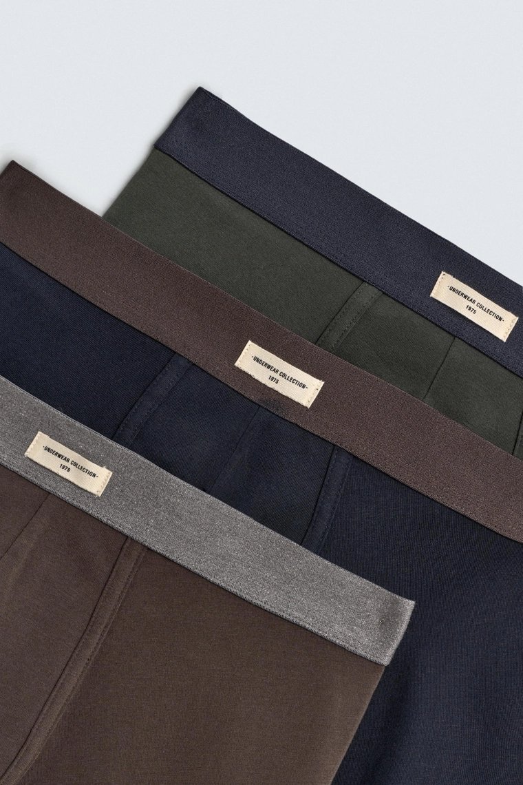 НАБОР ИЗ ТРЕХ ТРУСОВ-БОКСЕРОВ SOFT