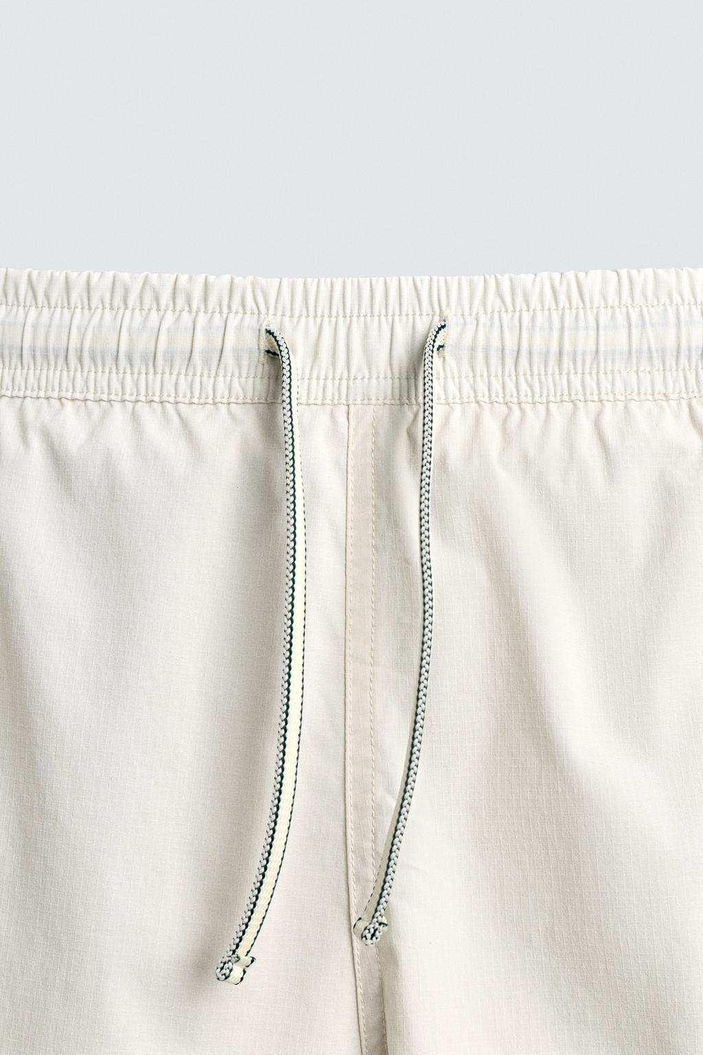 Длинные полосатые плавательные трусы