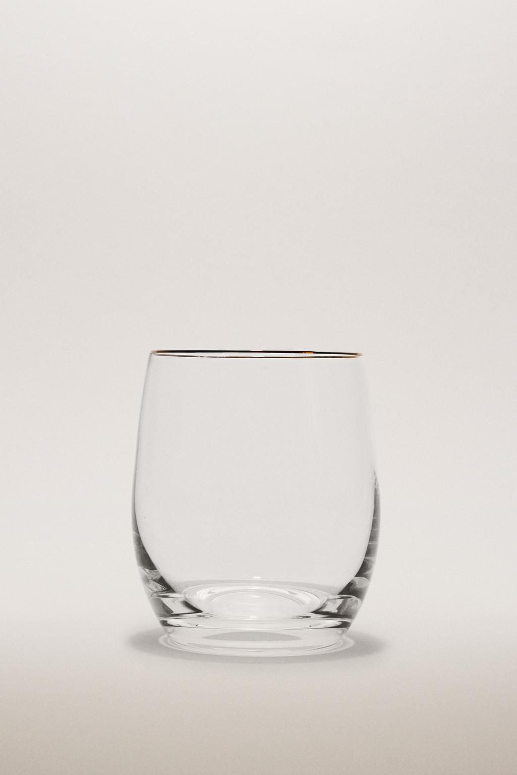 Стакан кристалл с золотым краем