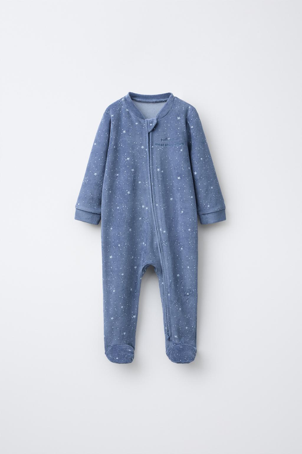 Комбинезон с вышивкой звезд из велюра