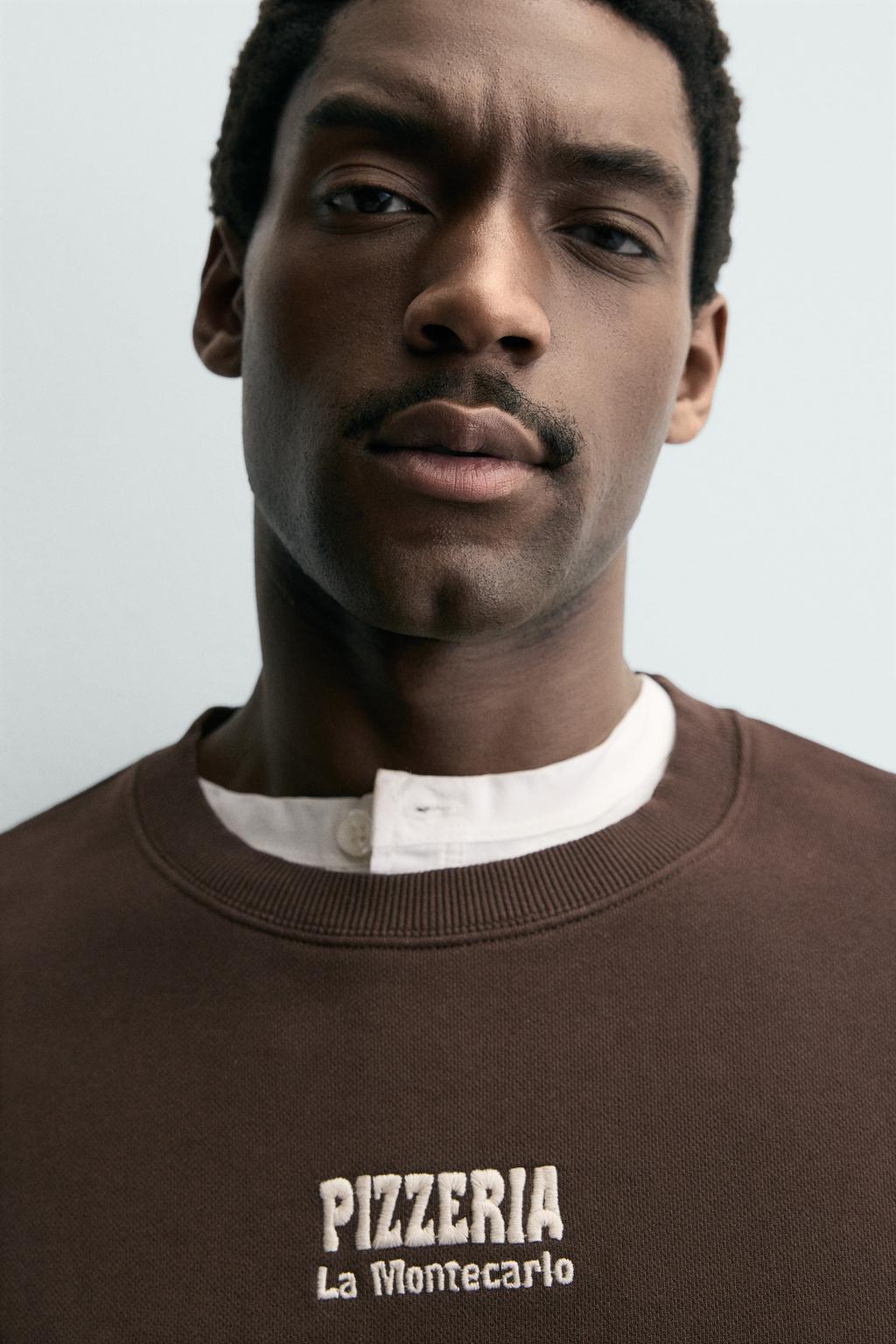 Толстовка с принтом pizzeria la montecarlo