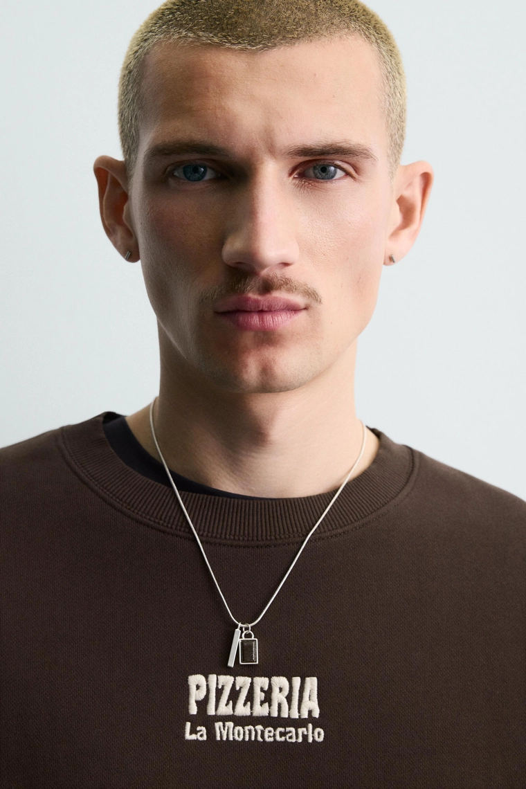 Толстовка с принтом pizzeria la montecarlo