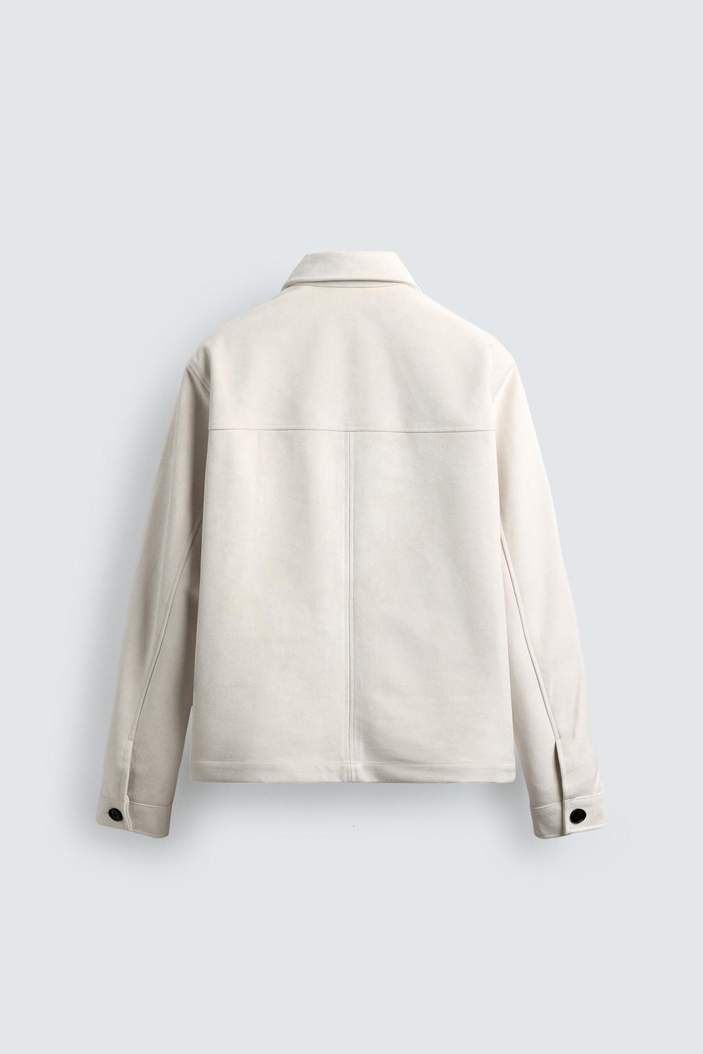 КУРТКА-РУБАШКА ИЗ ИСКУССТВЕННОЙ ЗАМШИ