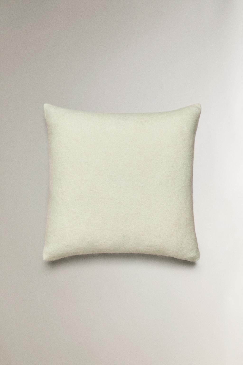 Чехол для подушки из вязаного шерстяного мохера