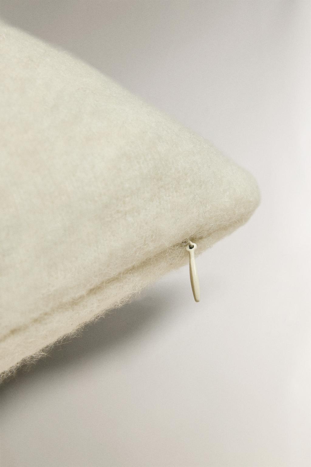 Чехол для подушки из вязаного шерстяного мохера