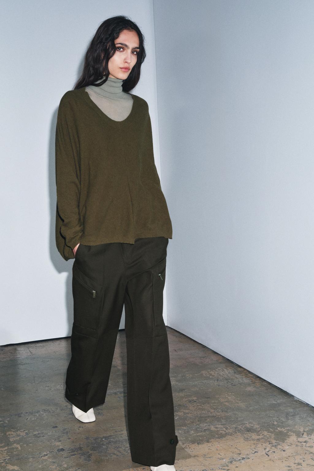 СВИТЕР ОВЕРСАЙЗ ИЗ СМЕСОВОЙ ШЕРСТИ