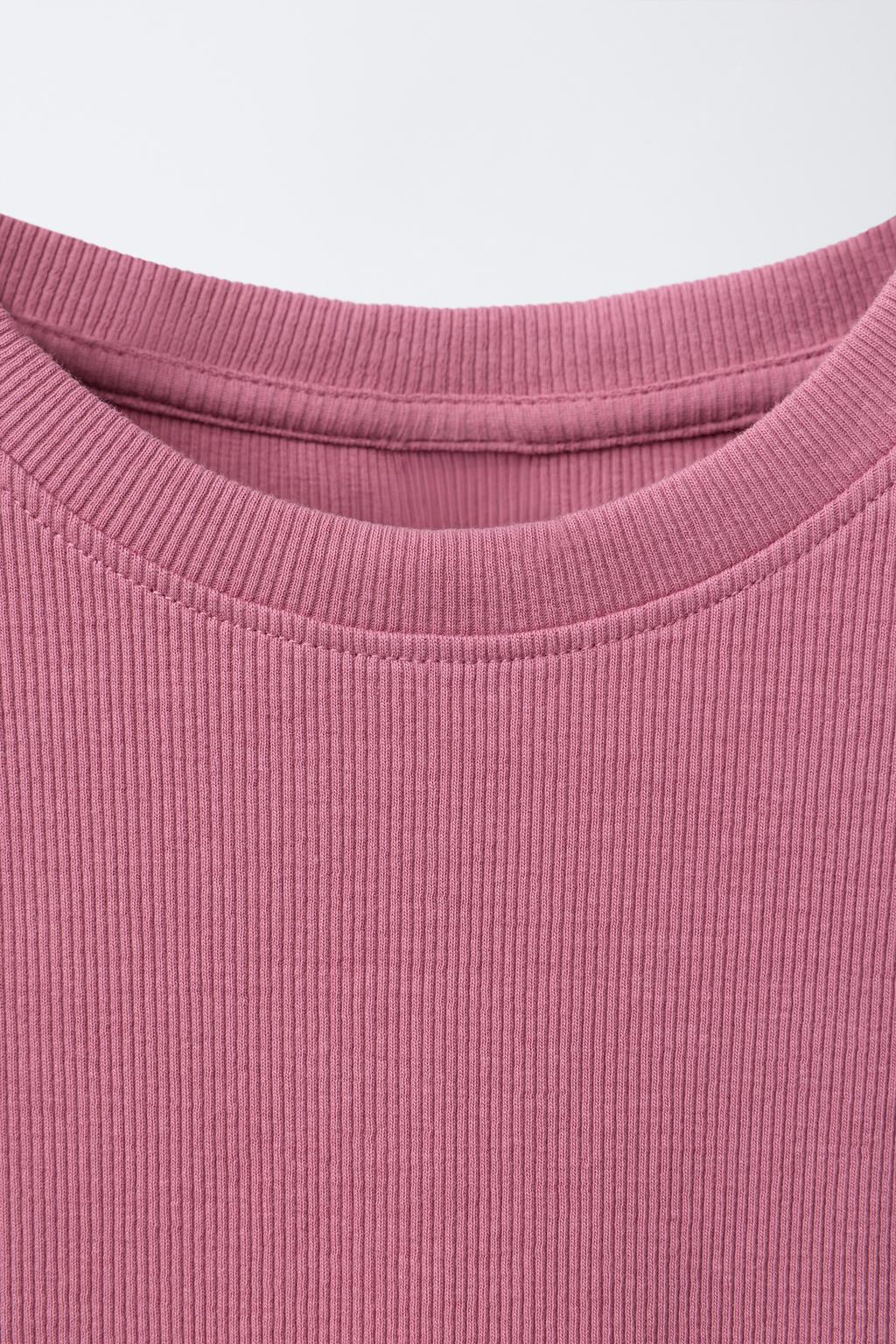 ФУТБОЛКА В РУБЧИК С ВОЛАНАМИ