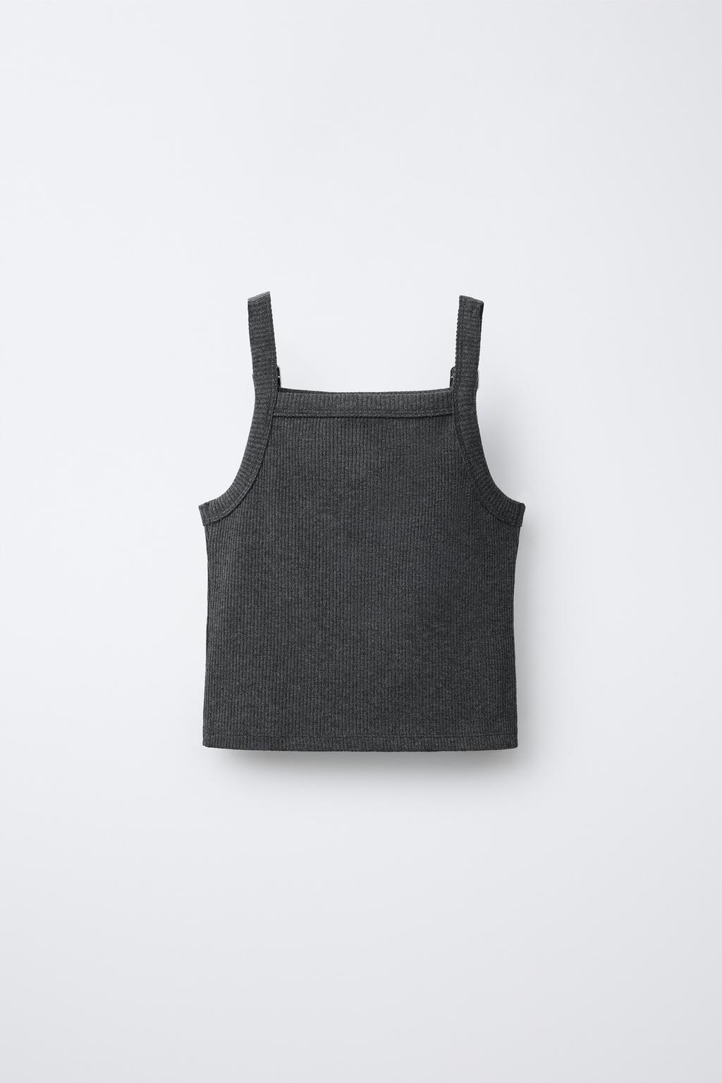 ФУТБОЛКА В РУБЧИК С ПРЯЖКАМИ