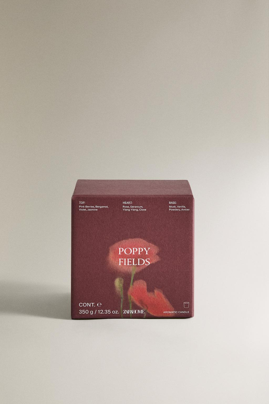 (350 г) ароматическая свеча поле маков