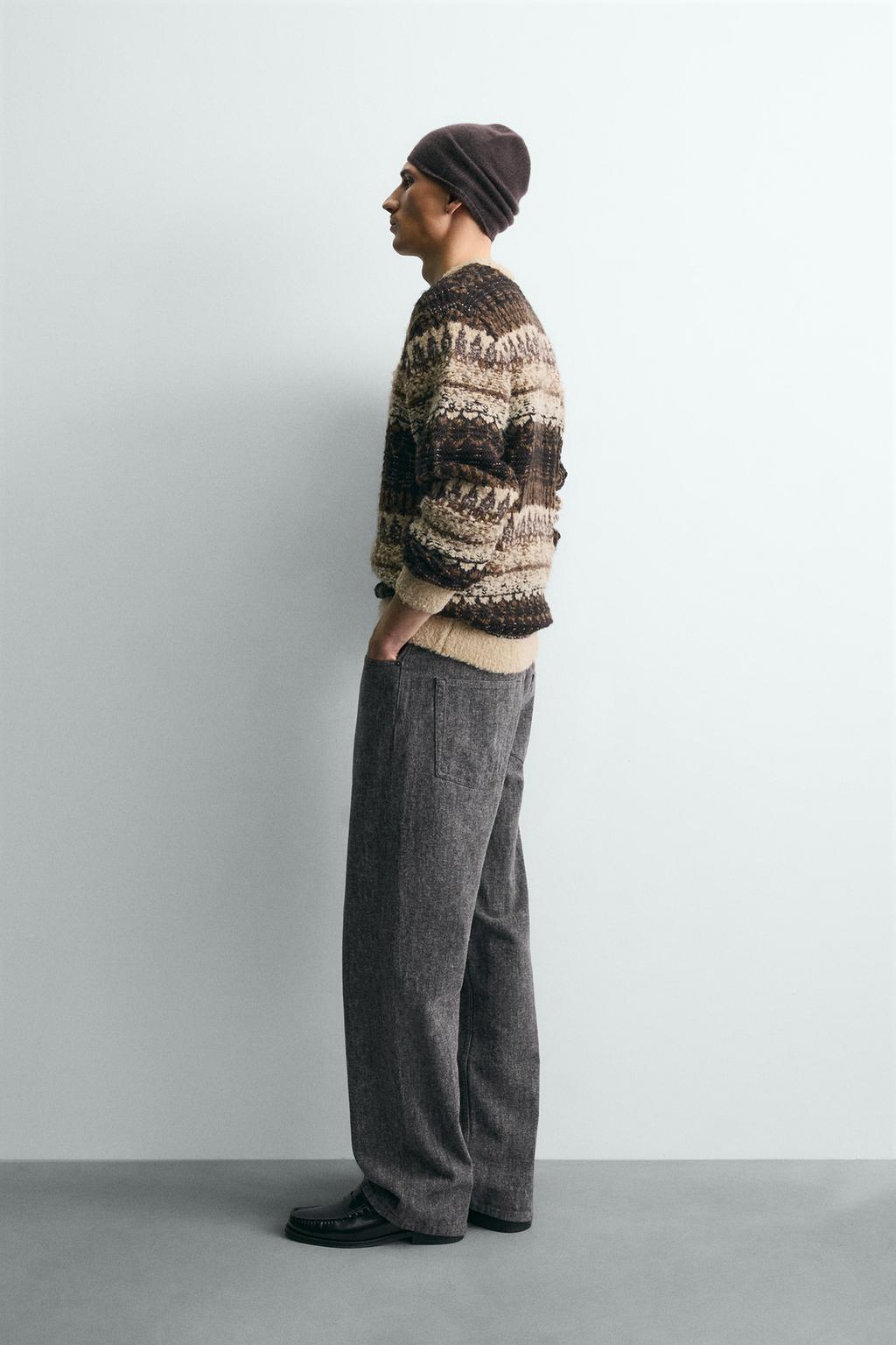 ЖАККАРДОВЫЙ СВИТЕР ИЗ РЕЛЬЕФНОГО БУКЛЕ