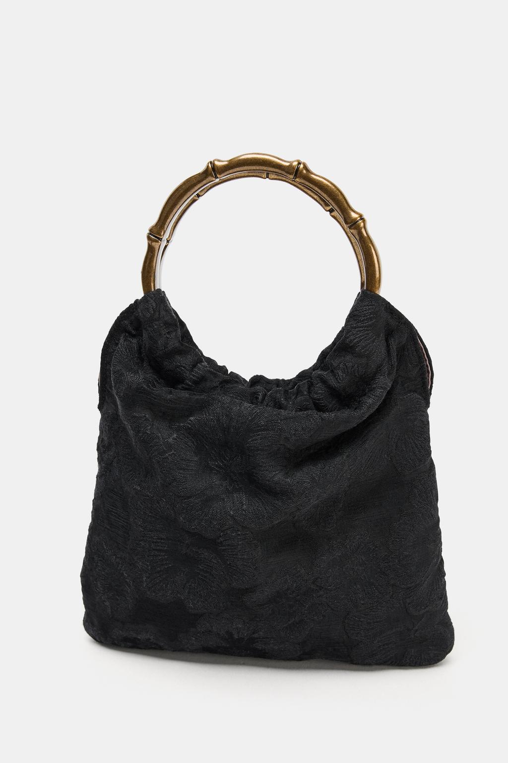 МИНИ-СУМКА-МЕШОК С ВЫШИВКОЙ