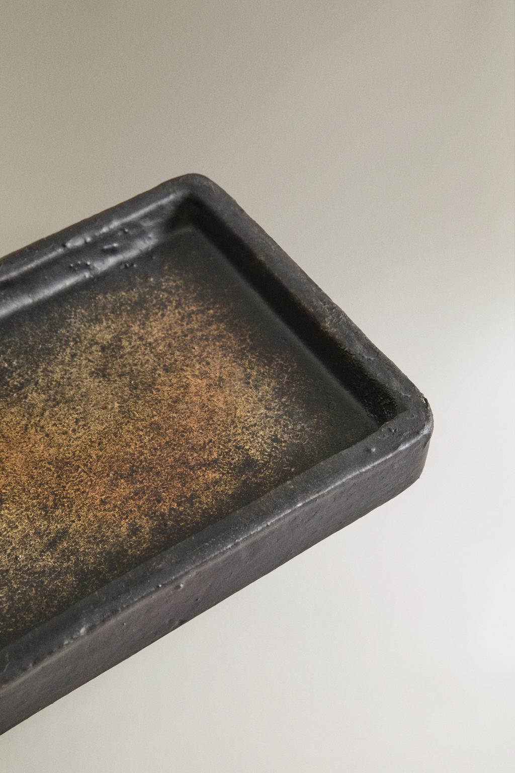 Прямоугольный керамический поднос