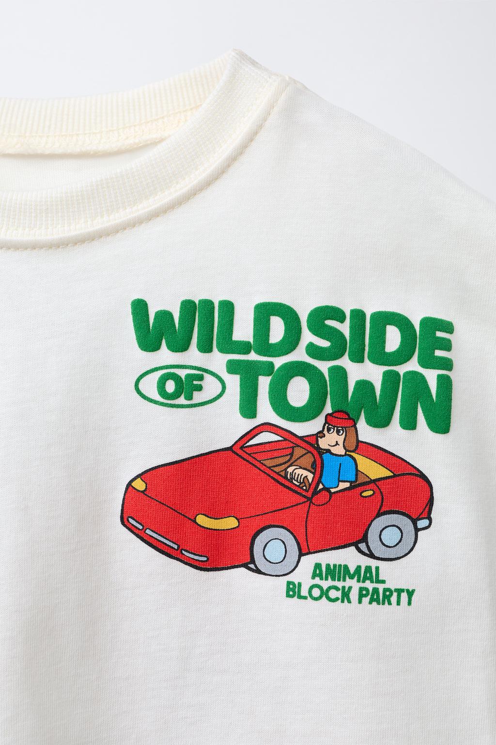 ФУТБОЛКА С АНИМАЛИСТИЧЕСКИМ ПРИНТОМ