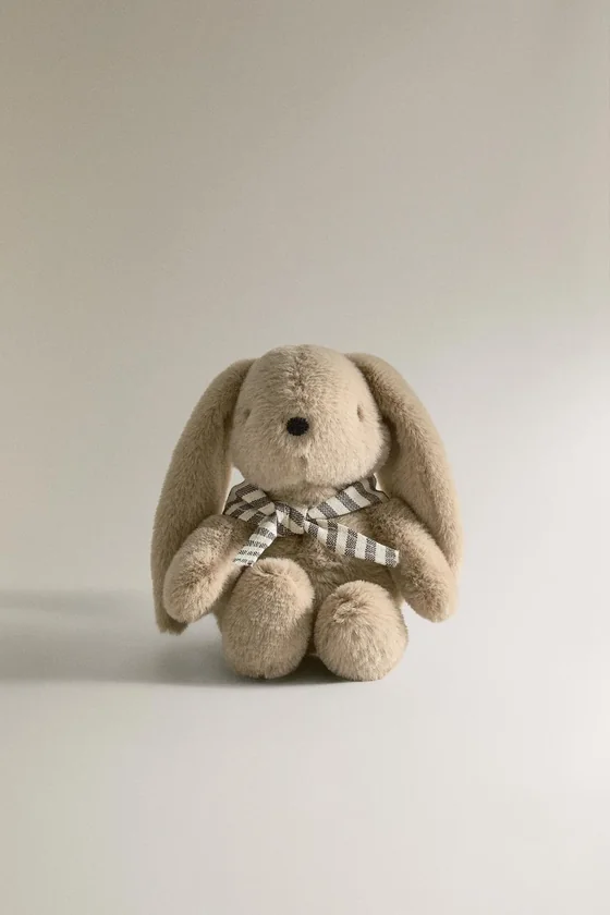 Детская мягкая игрушка зайчик в коробке