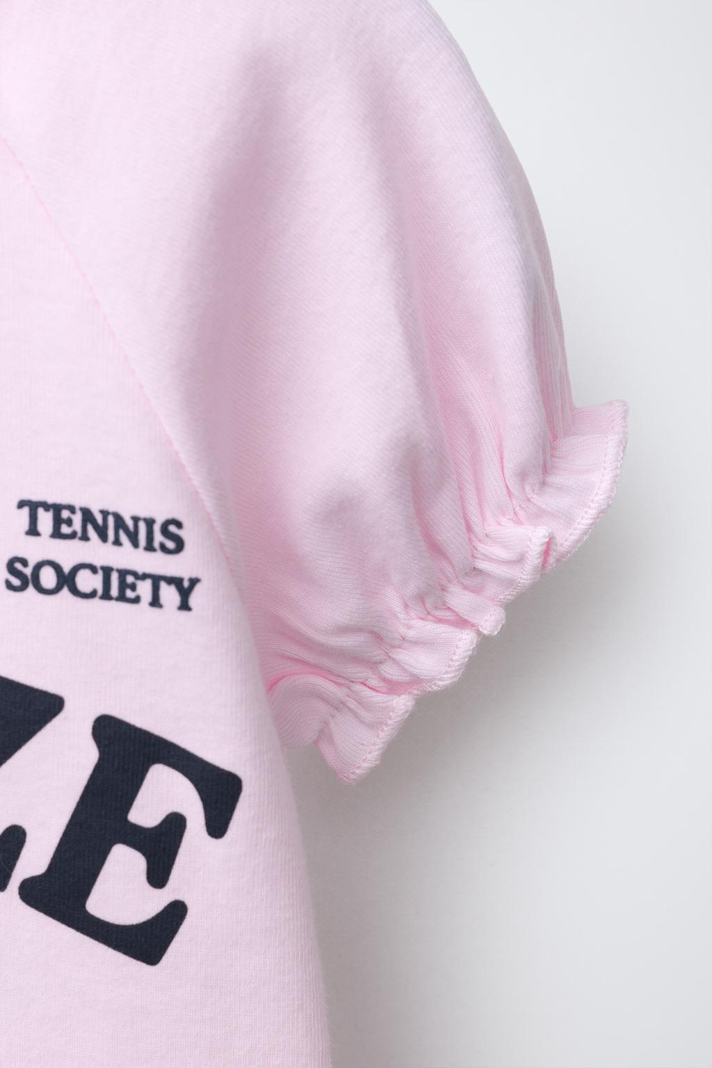 ФУТБОЛКА С ОБЪЕМНЫМИ РУКАВАМИ И НАДПИСЬЮ