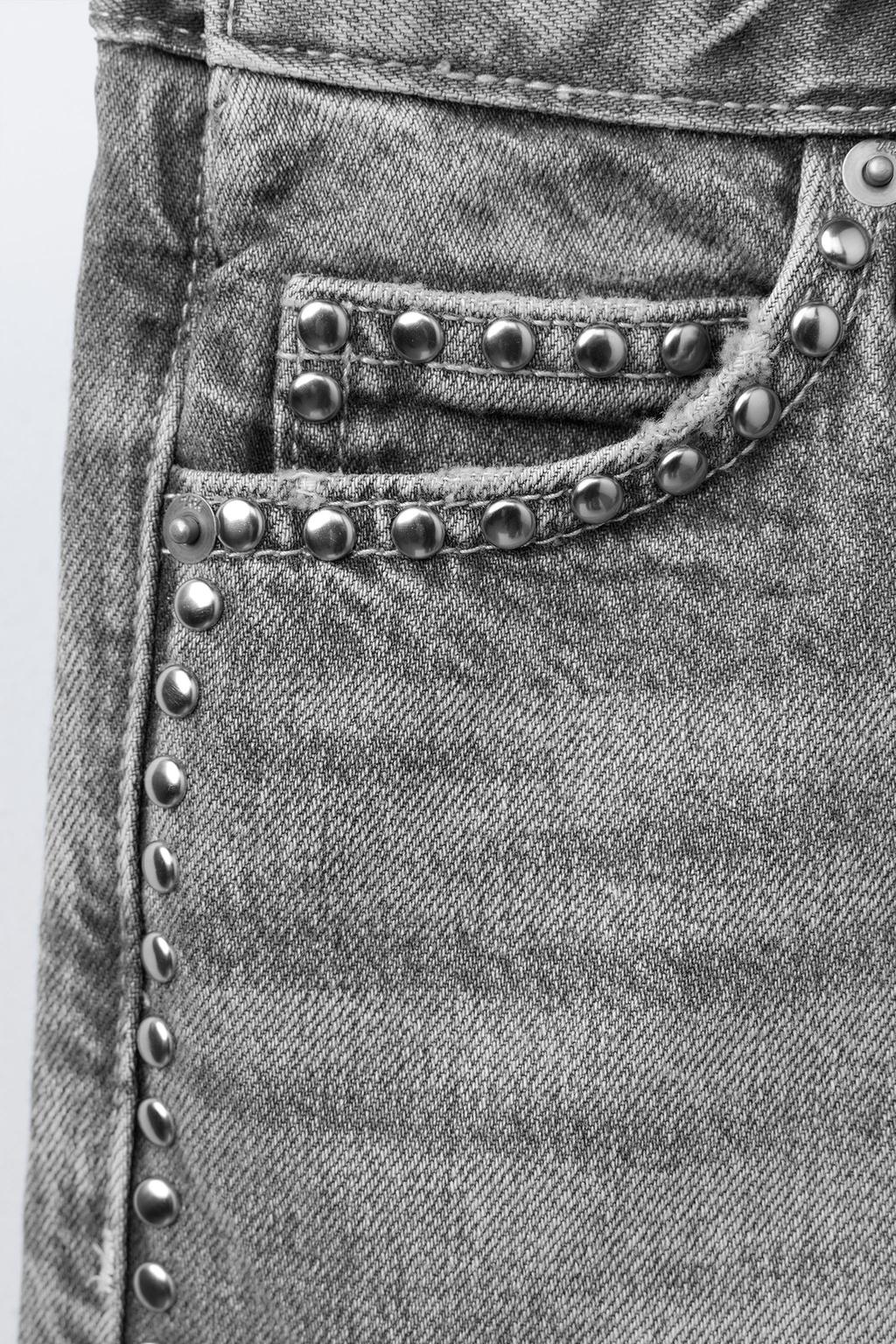 ЮБКА-ШОРТЫ С ЗАКЛЕПКАМИ