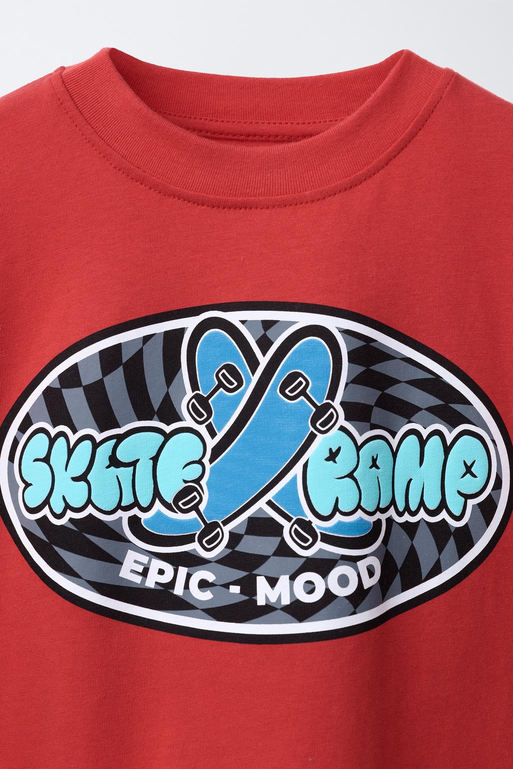 ФУТБОЛКА С ПРИНТОМ «СКЕЙТ»