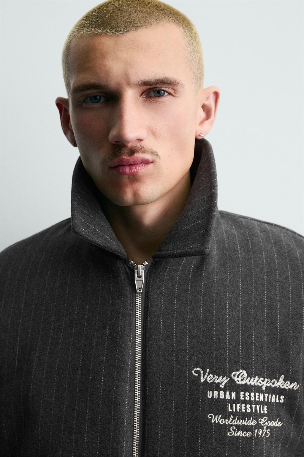 КУРТКА В ПОЛОСКУ С ВЫШИВКОЙ