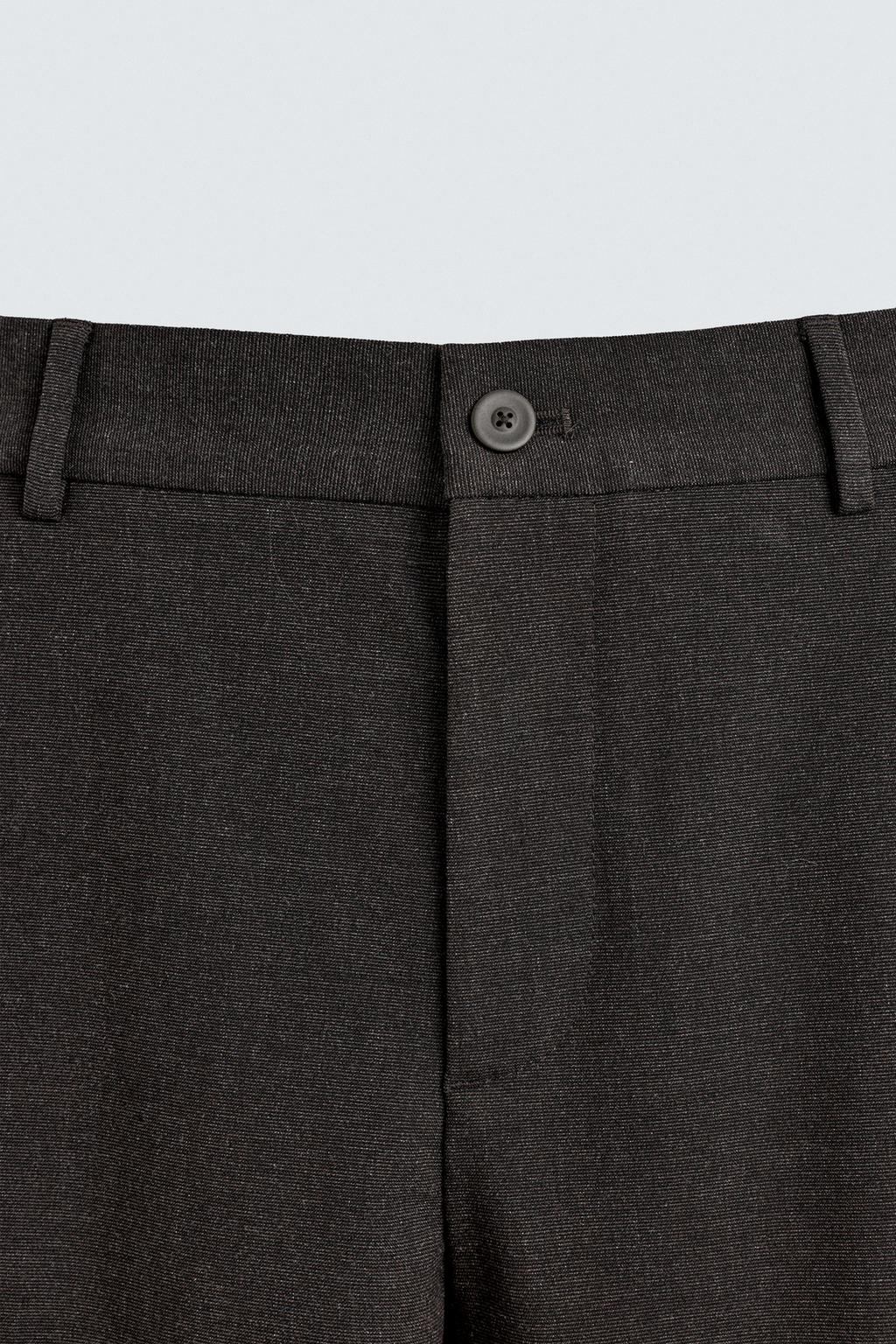 БРЮКИ КОМФОРТНОЙ ПОСАДКИ ИЗ РЕЛЬЕФНОЙ ТКАНИ