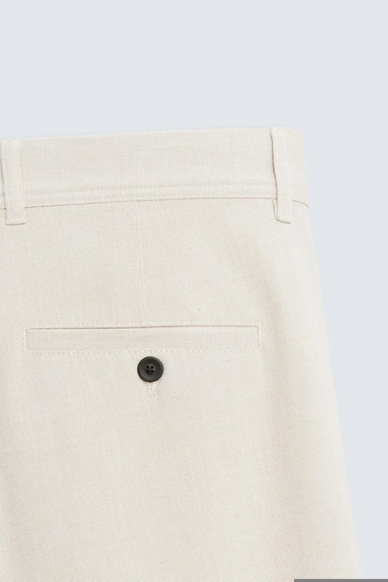 БРЮКИ КОМФОРТНОЙ ПОСАДКИ ИЗ РЕЛЬЕФНОЙ ТКАНИ