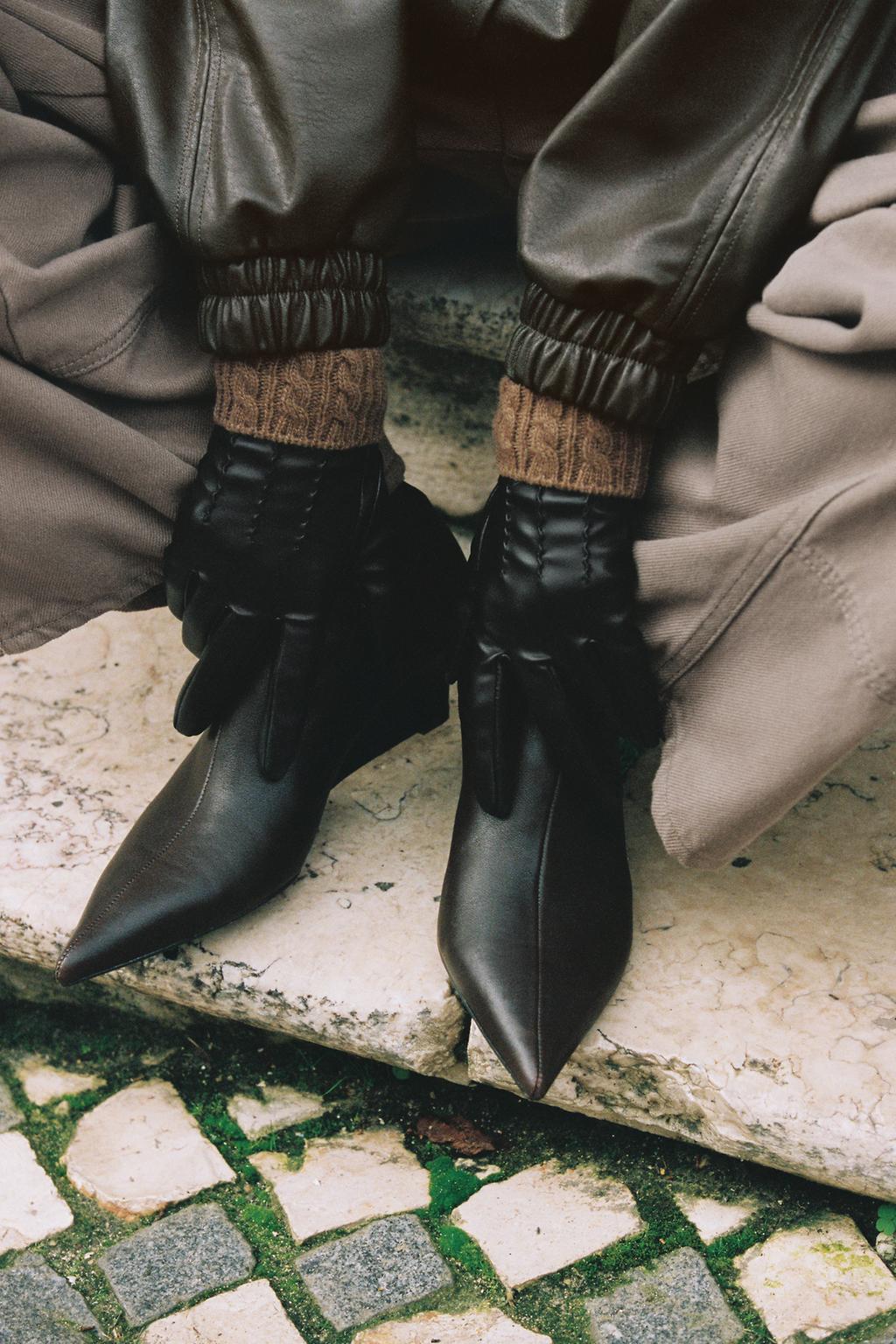 ПЕРЧАТКИ ИЗ ИСКУССТВЕННОЙ КОЖИ И СМЕСОВОЙ ШЕРСТИ