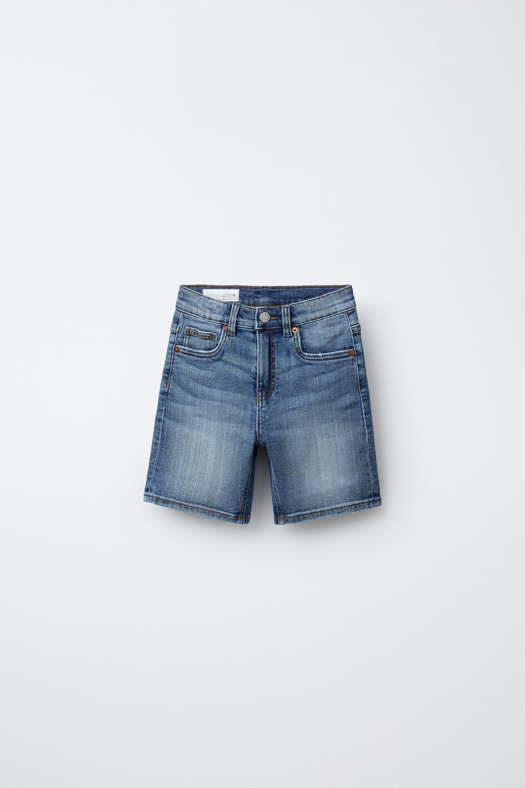 ДЖИНСОВЫЕ ШОРТЫ С ПЯТЬЮ КАРМАНАМИ