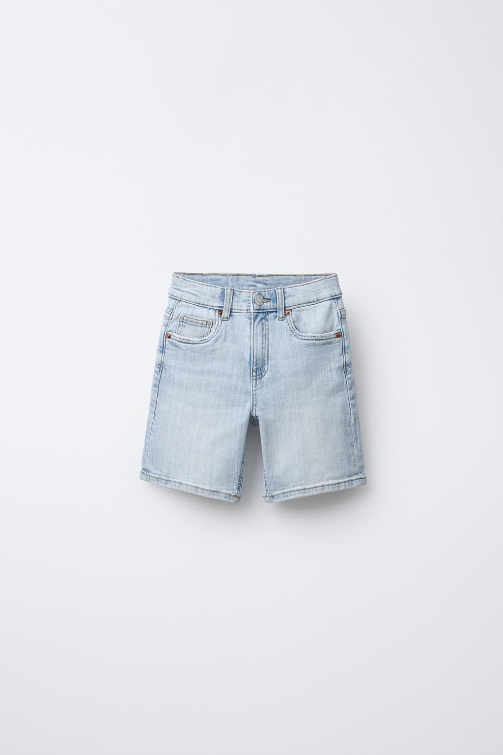 ДЖИНСОВЫЕ ШОРТЫ С ПЯТЬЮ КАРМАНАМИ