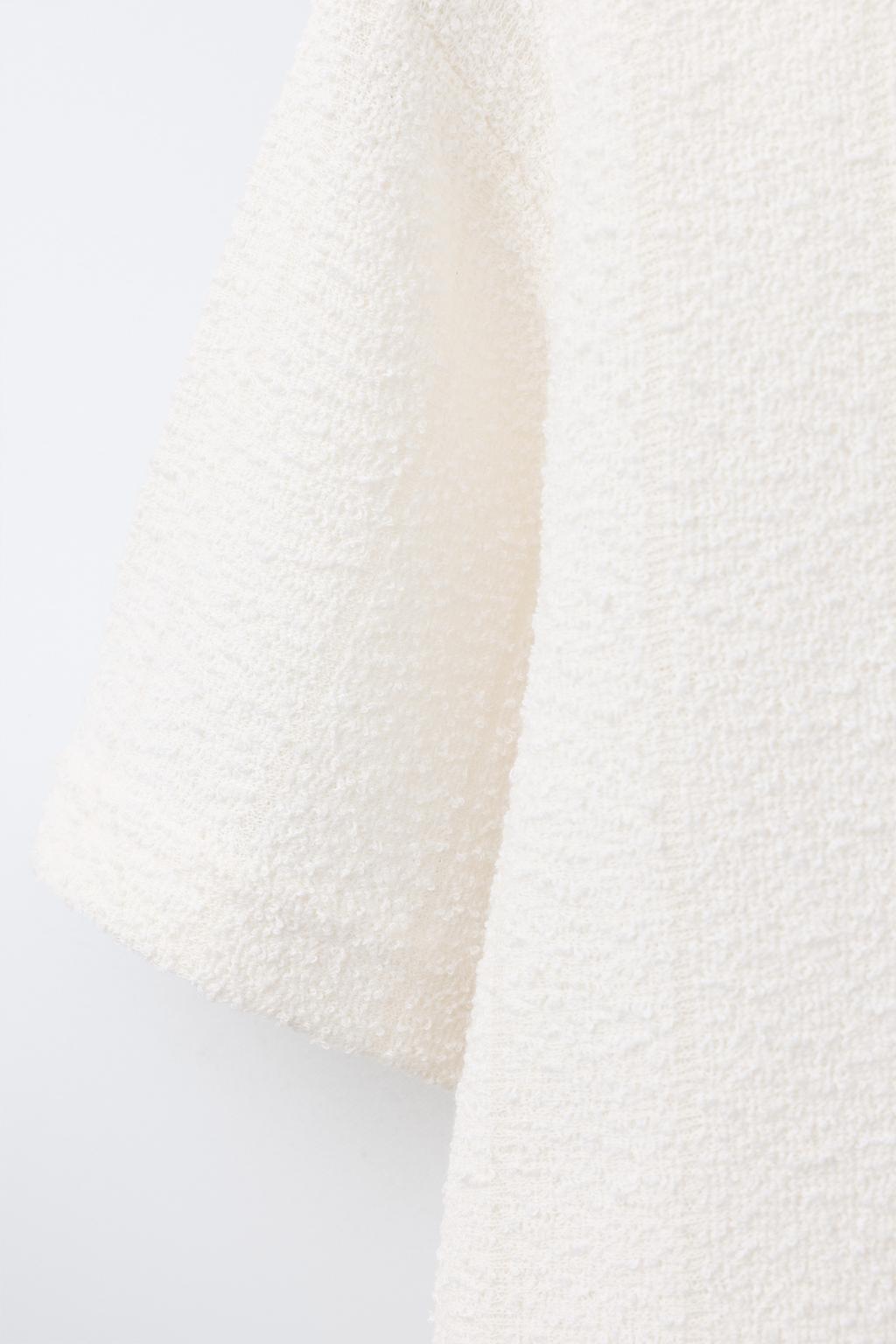 РУБАШКА БОУЛИНГ ИЗ РЕЛЬЕФНОЙ ТКАНИ