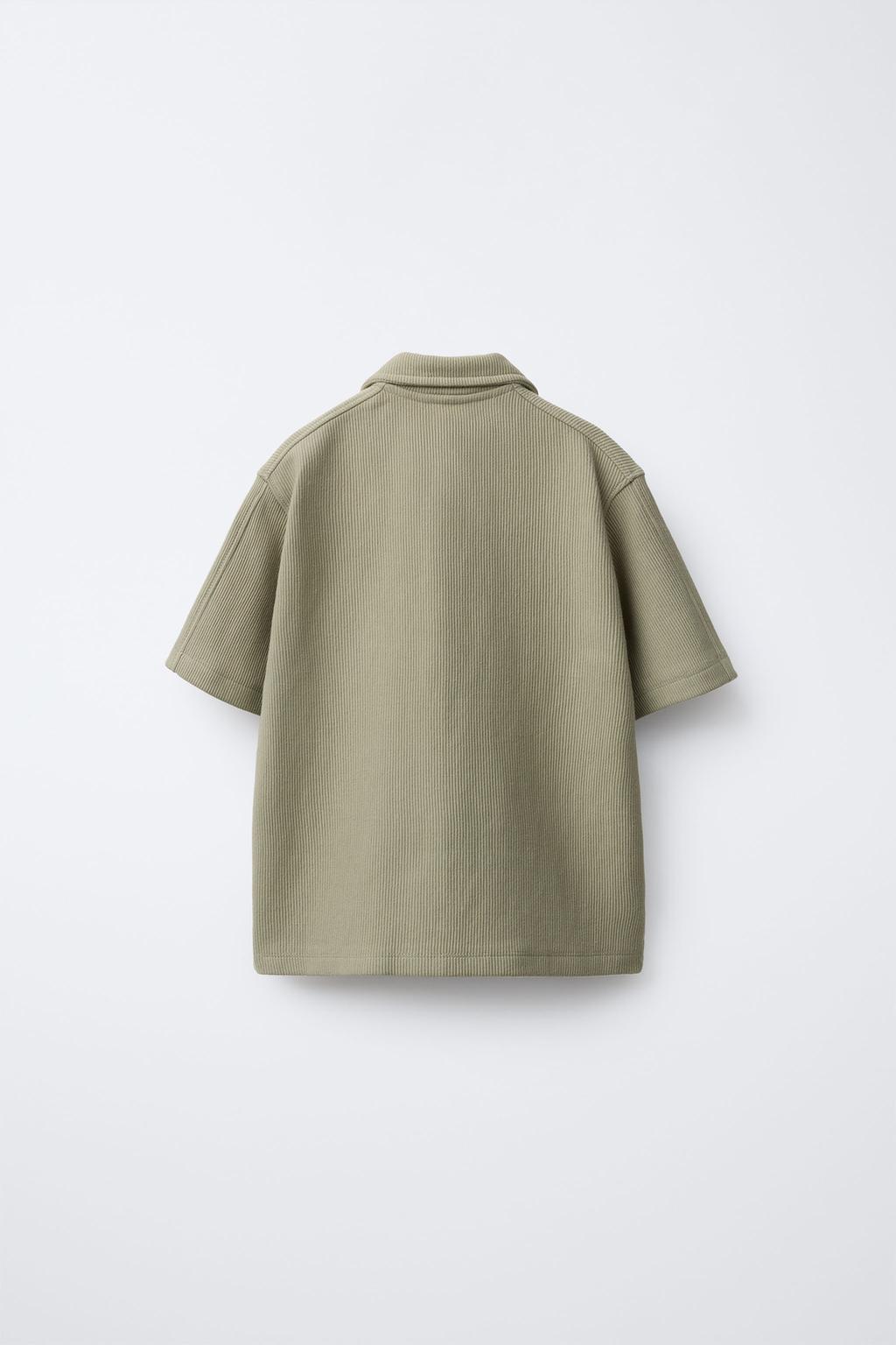 КОМПЛЕКТ ИЗ РУБАШКИ И БРЮК ИЗ ТКАНИ ОТТОМАН С НАШИВКОЙ