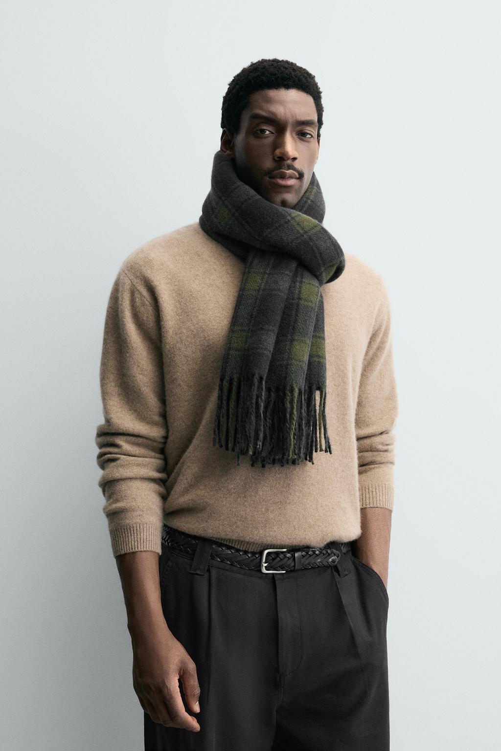 Шарф в клетку