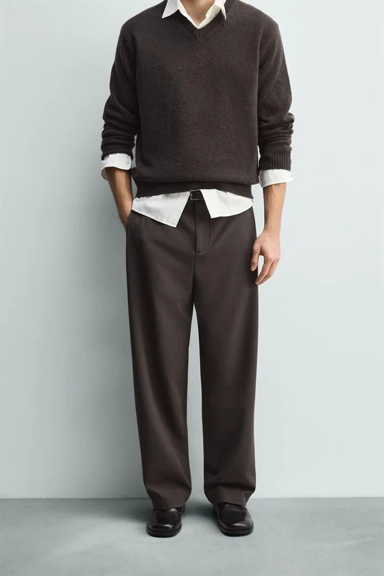 БРЮКИ RELAXED FIT СО СКЛАДКАМИ