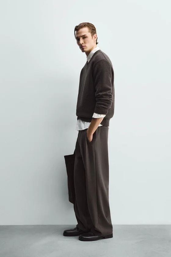 БРЮКИ RELAXED FIT СО СКЛАДКАМИ