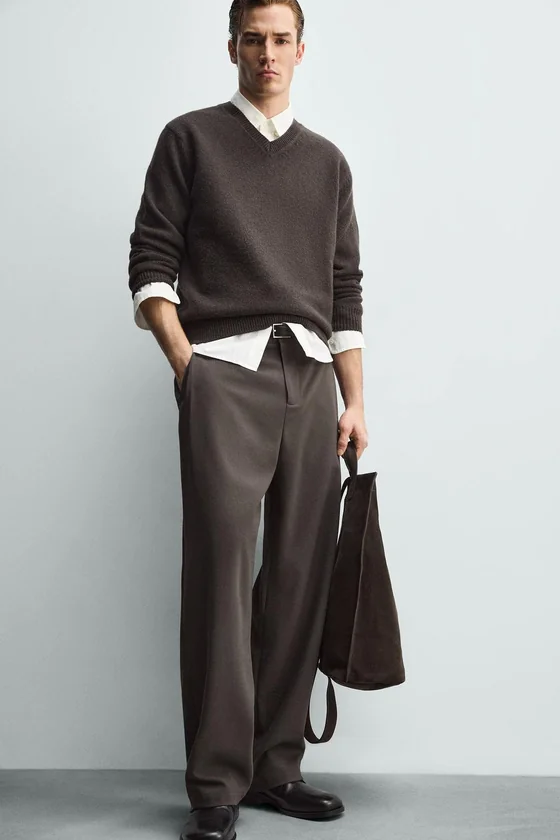 БРЮКИ RELAXED FIT СО СКЛАДКАМИ