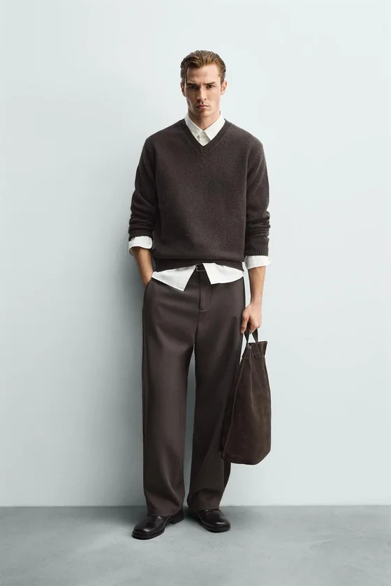 БРЮКИ RELAXED FIT СО СКЛАДКАМИ