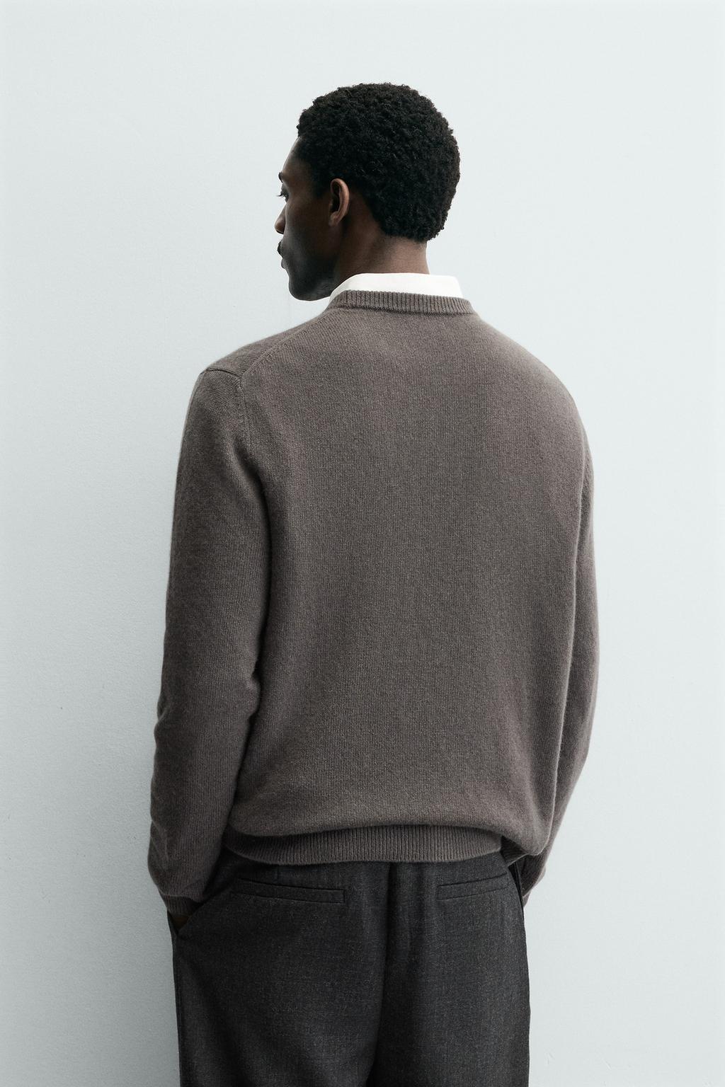 КАШЕМИРОВЫЙ СВИТЕР КЛАССИЧЕСКОГО КРОЯ