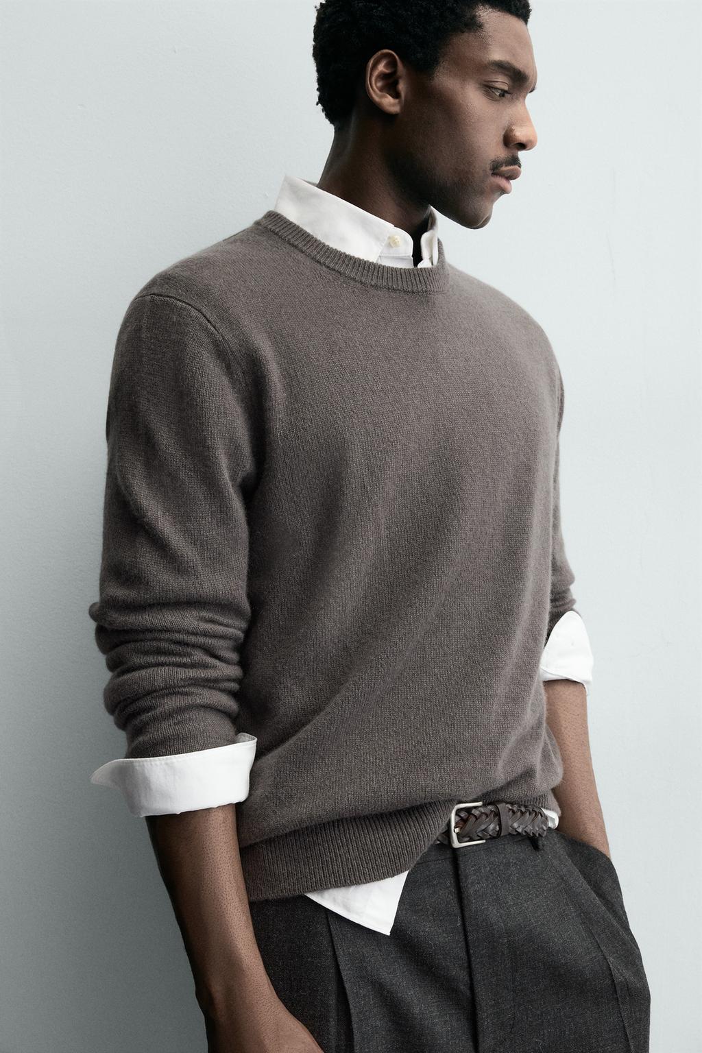 КАШЕМИРОВЫЙ СВИТЕР КЛАССИЧЕСКОГО КРОЯ