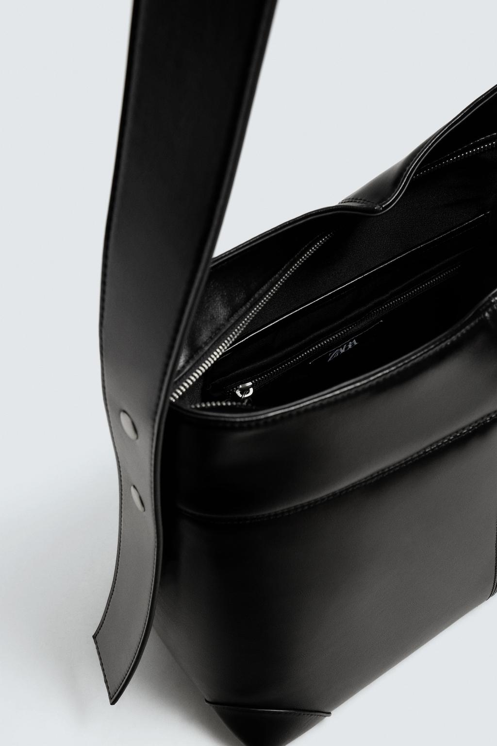 СУМКА-ШОПЕР С ДЕКОРАТИВНОЙ СТРОЧКОЙ