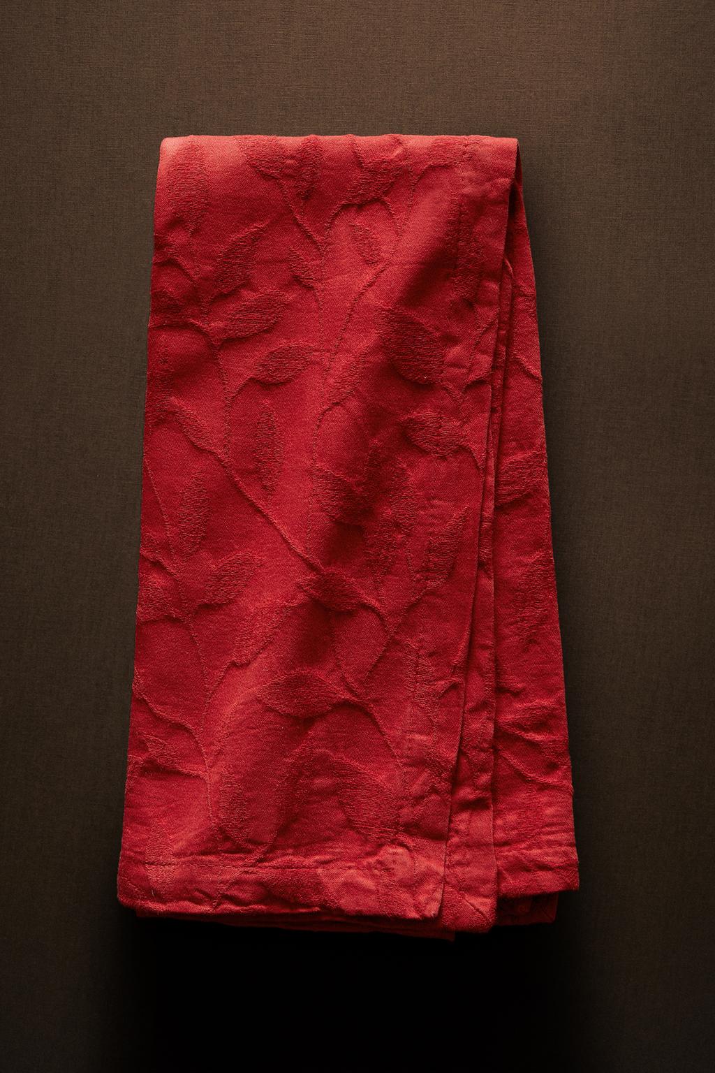 Набор салфеток из джаккарда с рождественской веточкой (набор из 2 штук)