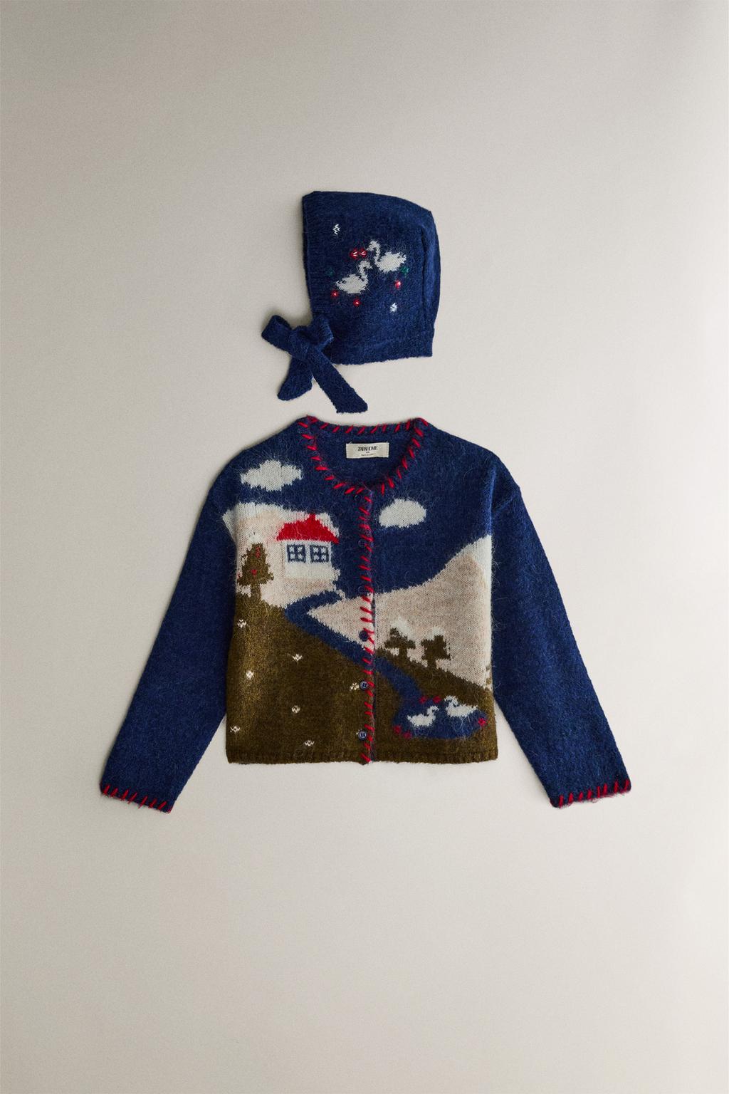 Детский рождественский чепчик