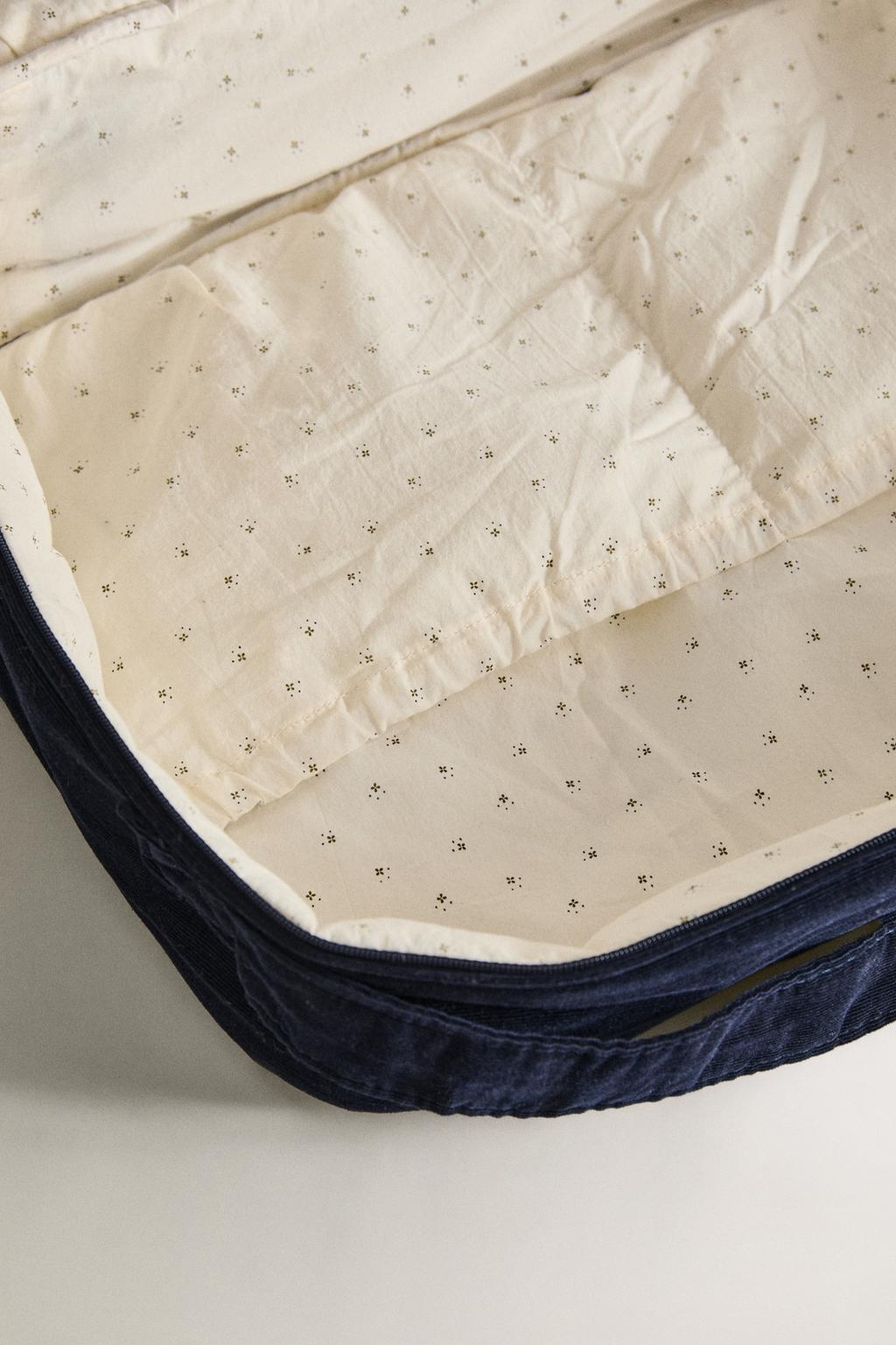 Детский чемодан из вельвета