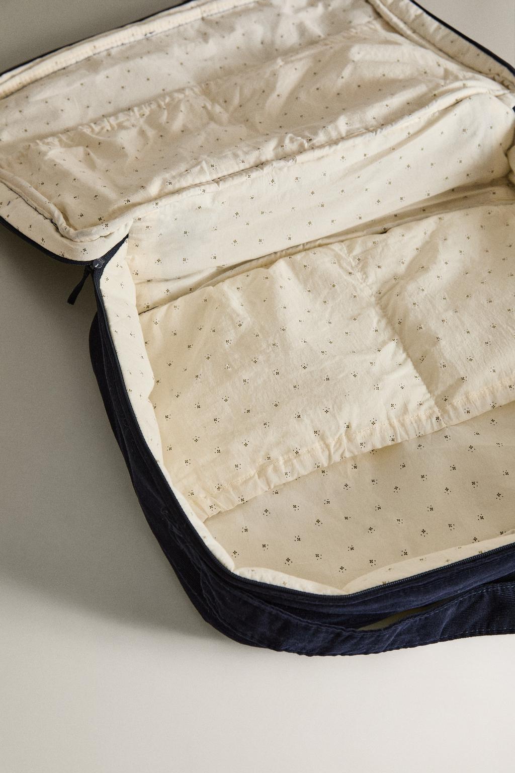 Детский чемодан из вельвета